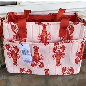Vera Bradley Lobster Clause Lighten Up Everything Organizer NWT